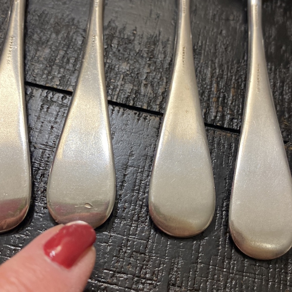 Antique 1889 Patent Towle Shell 2 Set Of 9 Monogrammed Dinner Forks! - Picture 6 of 6